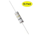 thumbnail image 1 of Uxcell 50Pcs 5W 5 Watt Metal Oxide Film Resistor Axile 100K Ohm ±5% Tolerance, 1 of 6