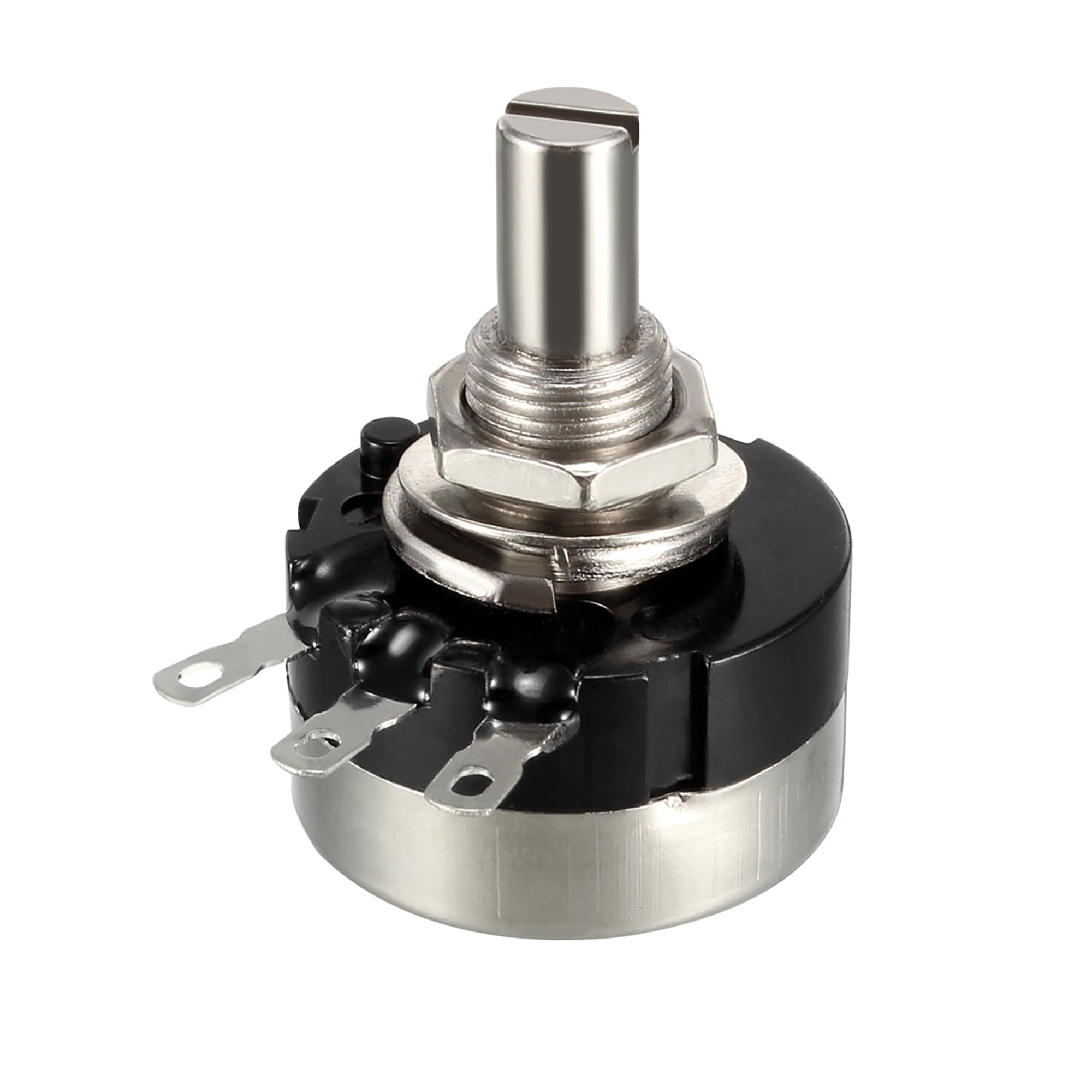 Uxcell 100K Ohm Variable Resistors Single Turn Rotary Carbon Film ...