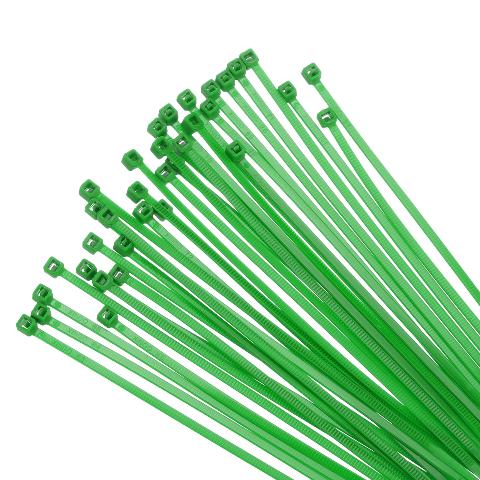 Blulu 1000 Pcs 8-inch Cable Zip Ties - 45 Lbs Heavy Duty Nylon Ties For Indoor & Outdoor Use