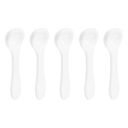 Uxcell 100 pack 0.25g Teaspoon Micro Scoops Mini Measuring Spoons, White