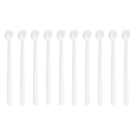 Uxcell 100Pack 150 Milligram Teaspoon Micro Scoops Mini Measuring Spoons, White