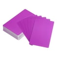 thumbnail image 1 of Uxcell 100Pack 86 x 54 x 0.45mm Anodized Aluminum Blank Metal Business Cards, Purple, 1 of 5