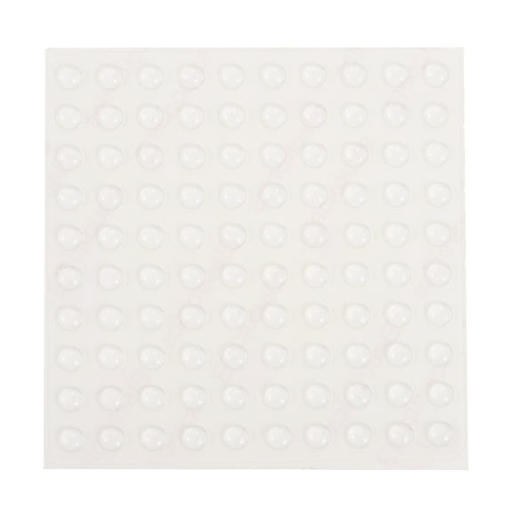 Uxcell 100Pack Cabinet Door Bumpers Small Self-Adhesive Clear Rubber Feet 6x2mm