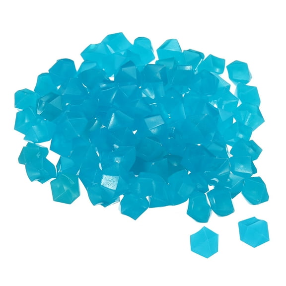 Uxcell 100Pack Glow Rocks 10-15mm Glow Pebbles Decoration in the Dark Luminous Stones Decor DIY Decorative Dark Blue