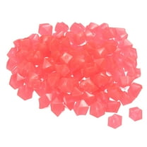 Uxcell 100Pack Glow Rocks 10-15mm Glow Pebbles Decoration in the Dark Luminous Stones Decor DIY Decorative Pink