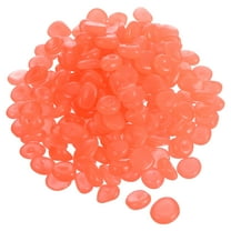 Uxcell 100Pack Glow Rocks 13-17mm Glow Pebbles Decoration in the Dark Luminous Stones Decor DIY Decorative Orange