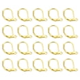 thumbnail image 1 of Uxcell 100Pack LeverBack Earring Hooks French Ear Wire Earring Hook, Gold, 1 of 4