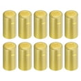 thumbnail image 1 of Uxcell 100 Pack Heat Shrink Wrap Sleeves with Tear Tab Wine Shrink Cap, Gold/Gold, 1 of 5