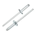 thumbnail image 1 of Uxcell 100Pcs 1/8"x1/2" Aluminum Blind Rivets, Large Flange Rivets Fasteners, Silver, 1 of 7