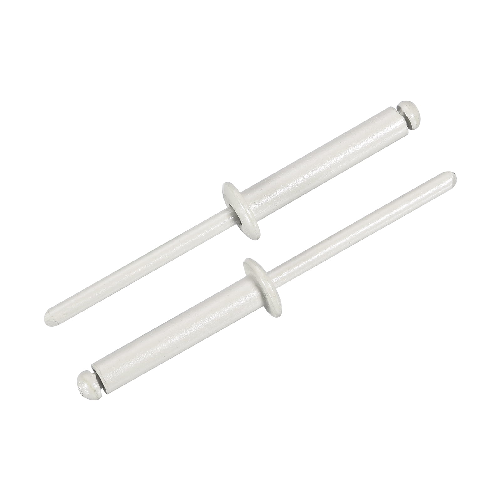 Uxcell 100Pcs 3/16"x1" Aluminum Blind Rivets, Dome Head Long Split Rivets, Gray