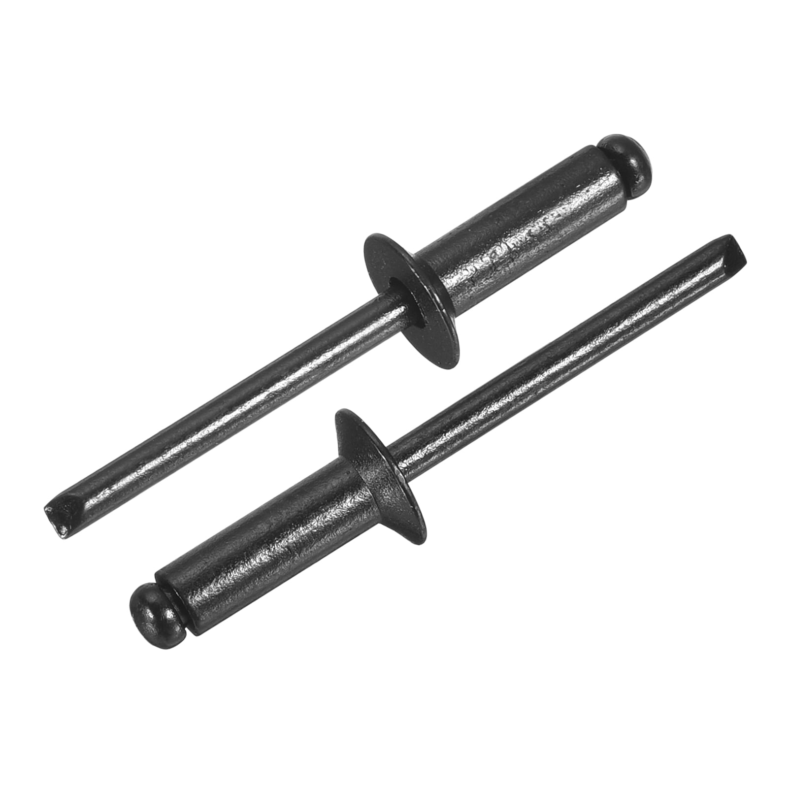 Uxcell 100Pcs 3/16"x3/4" Aluminum Blind Rivets, Countersunk Head Split Rivets, Black
