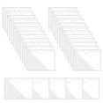 thumbnail image 1 of Uxcell 100Pcs 4.7x3.5" Self Adhesive Index Card Pockets with Top Open for Loading, Clear, 1 of 5