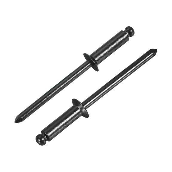 Uxcell 100Pcs 5/32"x1/2" Aluminum Blind Rivets, Countersunk Head Split Rivets, Black