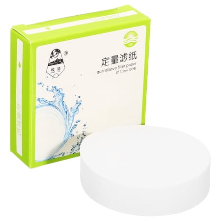 Uxcell 100Pcs 7cm Quantitative Filter Paper Circles, Slow Speed Round Laboratory Filter Paper