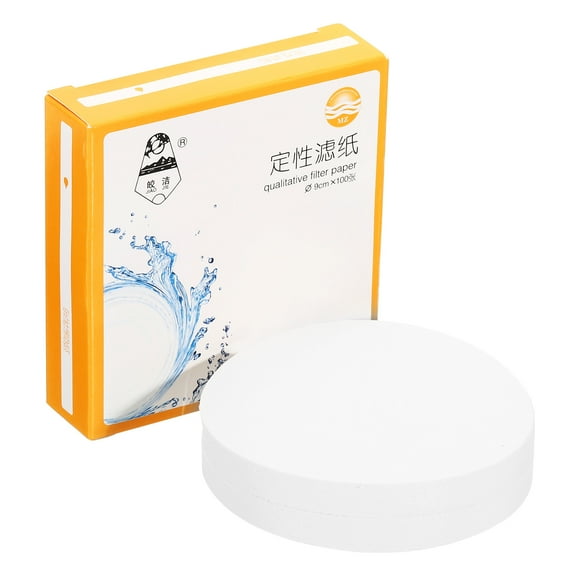 Uxcell 100Pcs 9cm Qualitative Filter Paper Circles, Fast Speed Round Laboratory Filter Paper