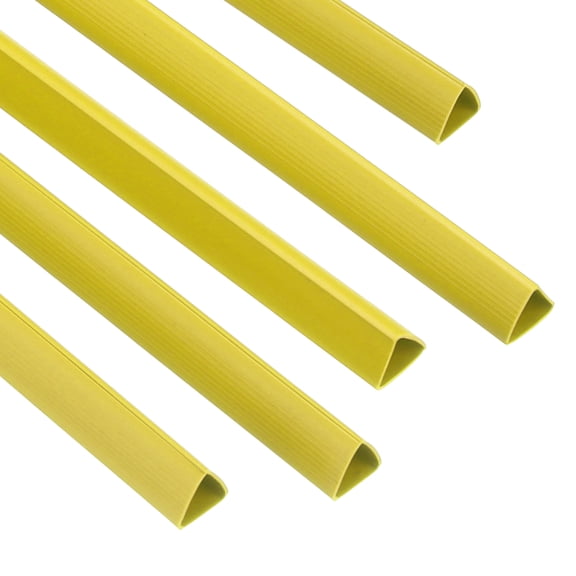 Uxcell 100Pcs Binding Bars, 10mm Binding Bars Slide Grip 70 Sheets Capacity A4 Size Report Binder, Yellow
