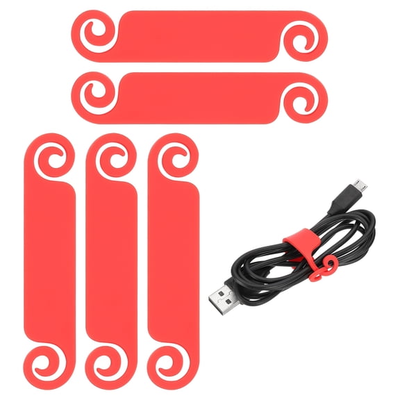 Uxcell 100Pcs Cable Management Labels Flexible Labels Cord Identification Tags, Red