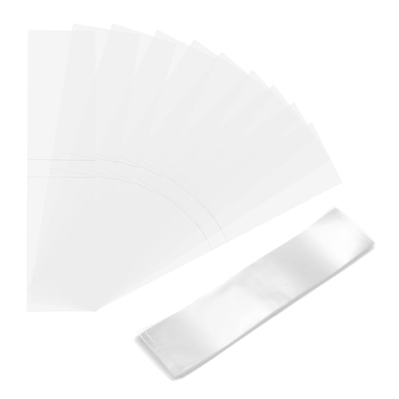 Uxcell 100Pcs Clear Perforated Shrink Band, 210x50mm Heat Shrink Wrap for Bottles and Jars Fits Cap Diameter 132mm, Jars Seal for Dropper Test Tube Bottles