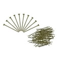 thumbnail image 1 of Uxcell 100Pcs Flat Head Pins for Jewelry Making 45mm Brass Flat Head Pins Jewelry Head Pins 20 Gauge Bronze, 1 of 5