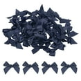 thumbnail image 1 of Uxcell 100Pcs Mini Ribbon Bow Mini Fabric Satin Ribbon Flower Bows for Craft DIY Sewing Wedding Birthday Party Navy Blue, 1 of 4