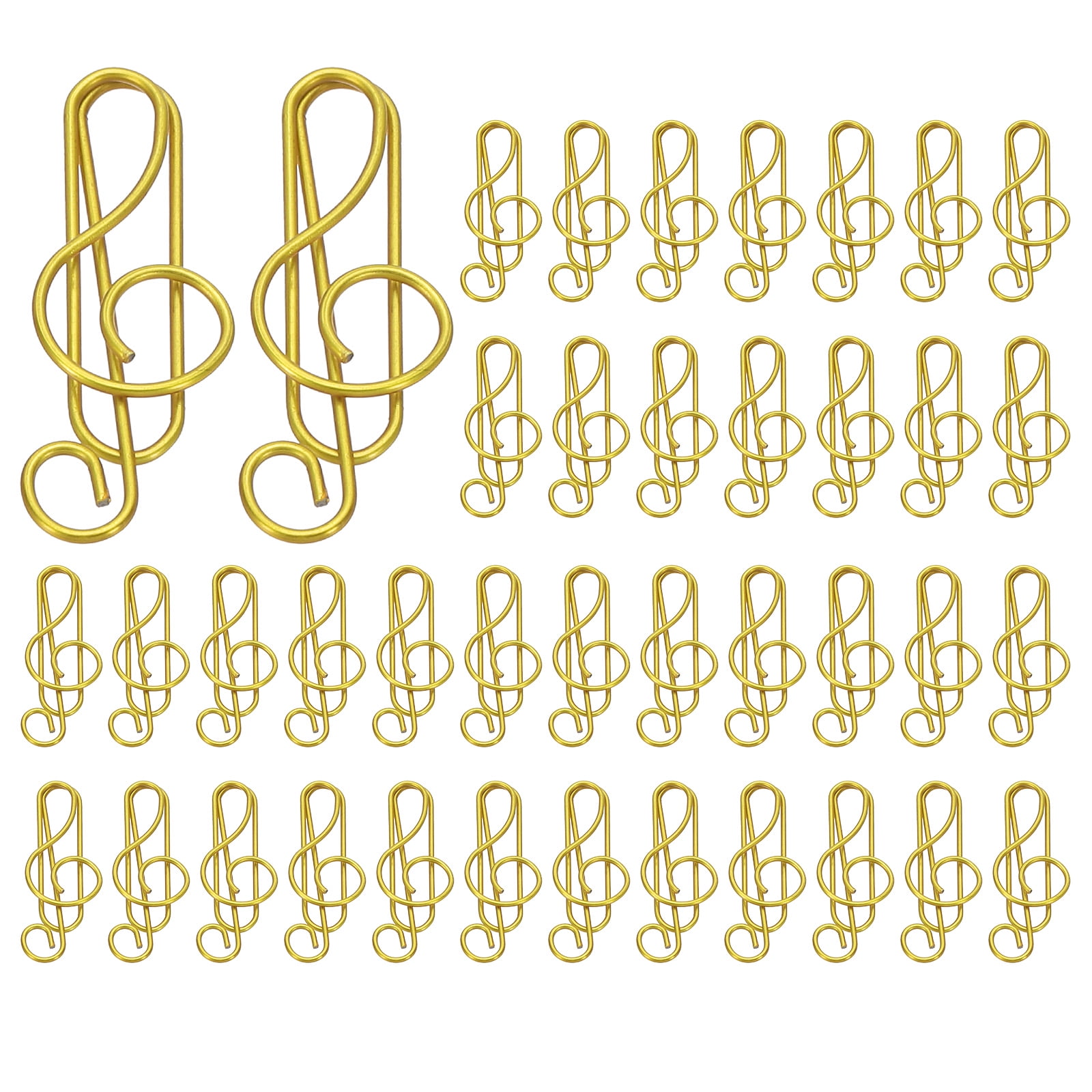 Uxcell 100Pcs Music Note Shape Cute Paper Clip for Fun Office Supplies ...