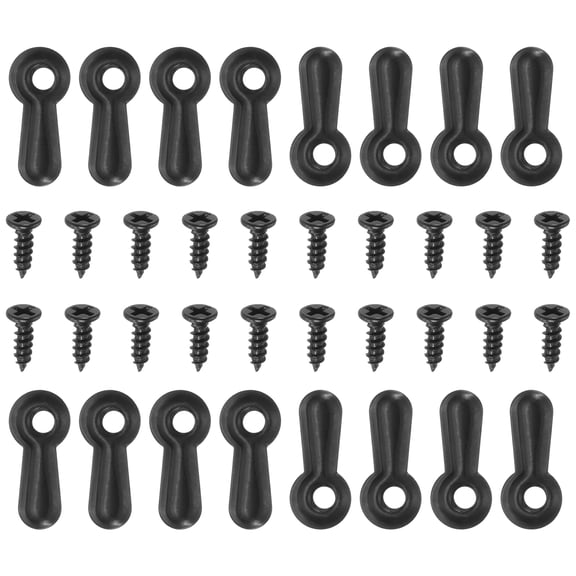 Uxcell 100Pcs Photo Frame Turn Button Fasteners 100Pcs Screws Picture Frame Backing Clips for Hanging Pictures, Black