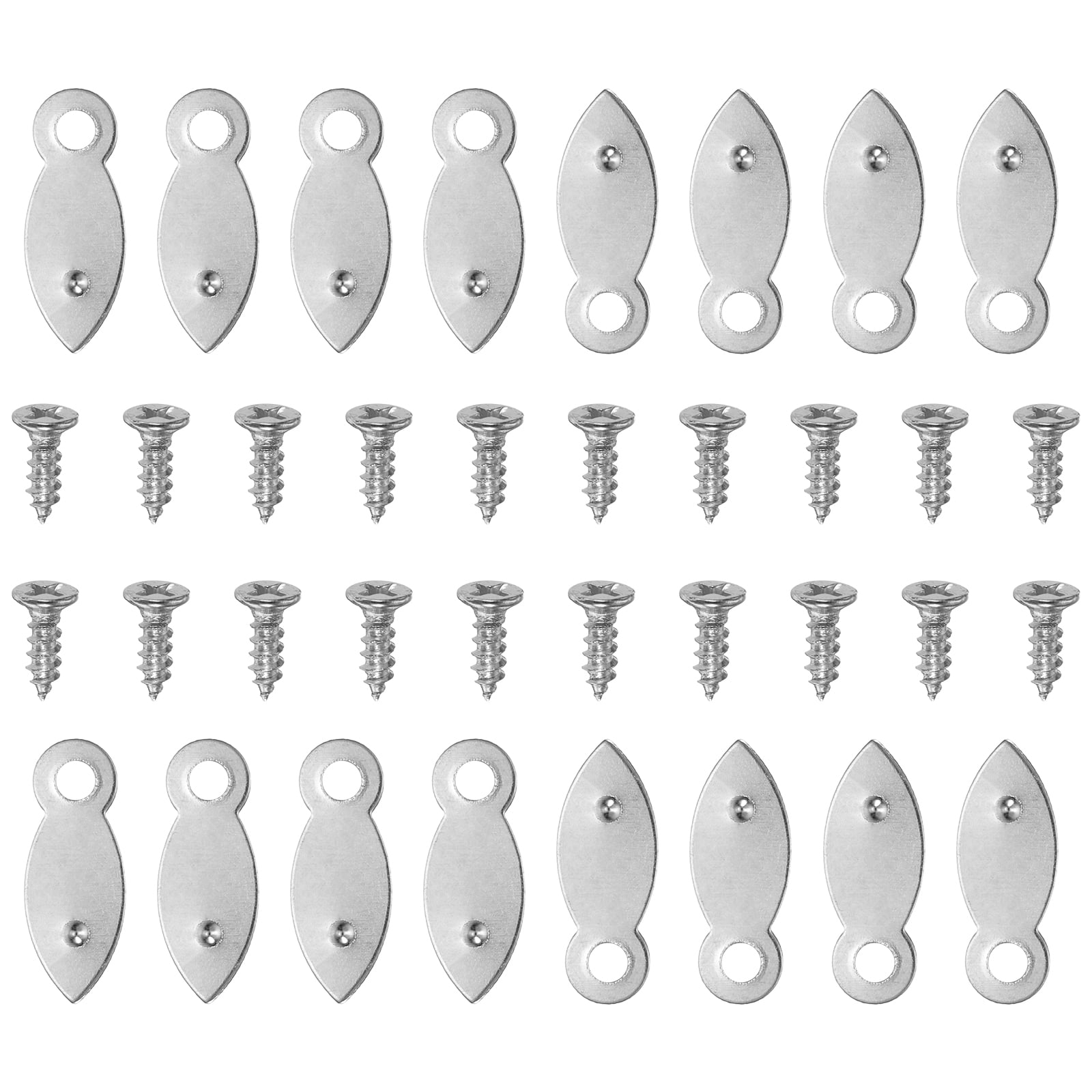 Uxcell 100Pcs Photo Frame Turn Button Fasteners 100Pcs Screws Picture ...