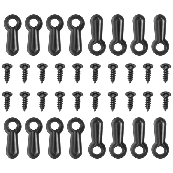 Uxcell 100Pcs Photo Frame Turn Button Fasteners 100Pcs Screws Picture Turn Backing Clips for Hanging Pictures, Black