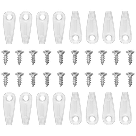 Uxcell 100Pcs Photo Frame Turn Button Fasteners 100Pcs Screws Turn Button Fasteners Set for Hanging Pictures, Transparent