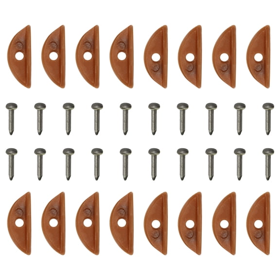 Uxcell 100Pcs Photo Frame Turn Button Fasteners with100Pcs Screw Turn Button Fasteners Set for Hanging Pictures,  Brown