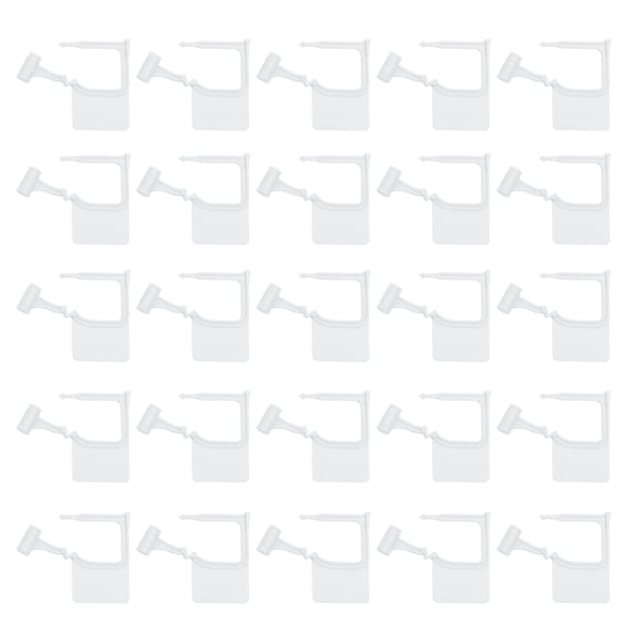 Uxcell 100Pcs Plastic Padlock Seals Tags - Blank Disposable Tamper-Proof Self-Locking Tag Security Locks, Fits Retail Stores/Logistics Boxes/Warehouse Doors, White