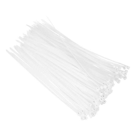 Uxcell 100Pcs Push Mount Zip Ties 10 Inch Cable Zip Tie Mounts Nylon, White