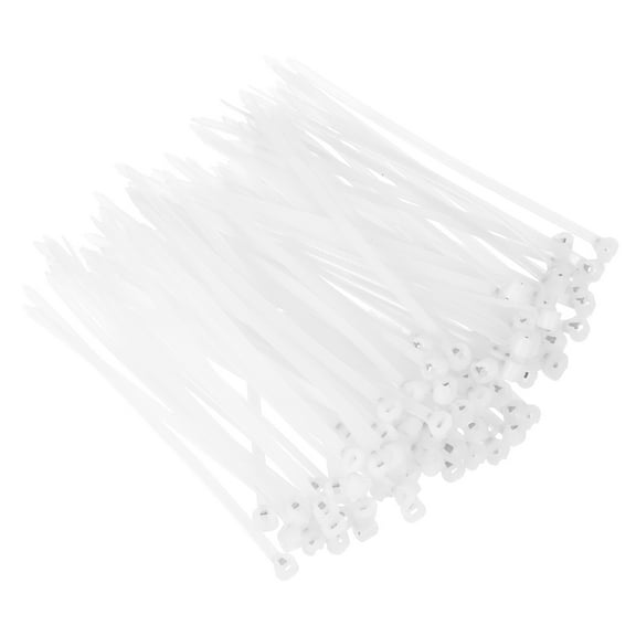 Uxcell 100Pcs Push Mount Zip Ties 4 Inch Cable Zip Tie Mounts Nylon, White