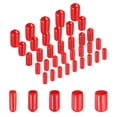thumbnail image 1 of Uxcell 100Pcs Round Rubber End Caps Protective Caps 4mm 5mm 6mm 7mm 8mm Red Screw Thread Protectors, 1 of 6