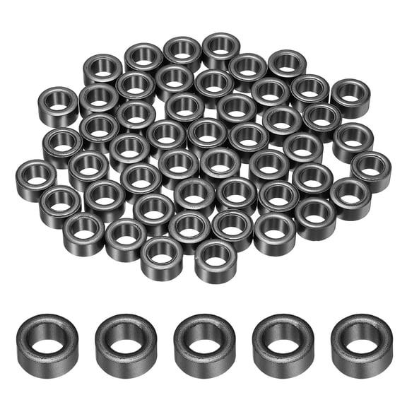 Uxcell 100Pcs Toroid Core, 0.39" ODx0.24" IDx0.2" H Ferrite Choke Ring Iron Powder Inductor Ferrite Rings 11.0-18.0uH for Instrument Transformers Ballasts Voltage Regulators, Black