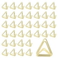 thumbnail image 1 of Uxcell 100Pcs Triangle Shape Place Card Holder Memo Clip Holder Stand, Gold Tone, 1 of 5