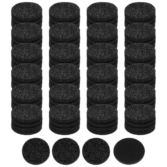 Uxcell 100Pcs Unscented Diffuser Refill Pads, 22mm / 0.87" Air Freshener Replacement Pad Essential Oil Diffuser Pad for Fragrance Home Car Air Freshener Clips, Sparkling Black