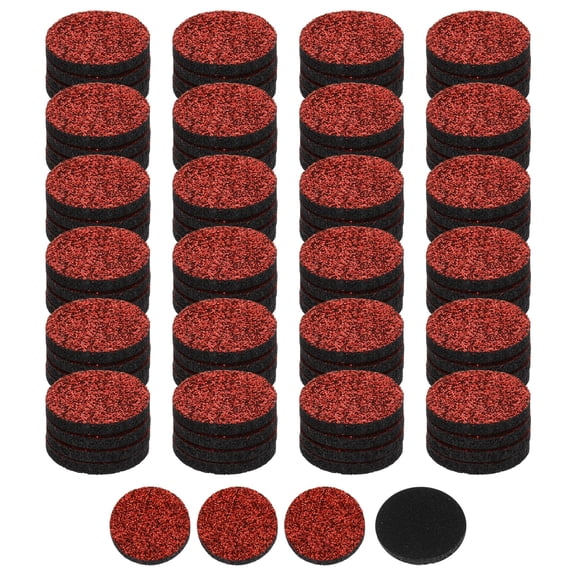 Uxcell 100Pcs Unscented Diffuser Refill Pads, 22mm / 0.87" Air Freshener Replacement Pad Essential Oil Diffuser Pad for Fragrance Home Car Air Freshener Clips, Sparkling Red