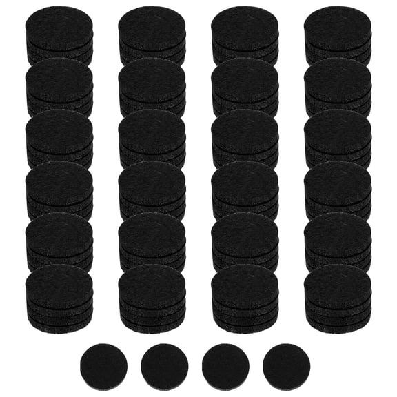 Uxcell 100Pcs Unscented Diffuser Refill Pads, 22mm / 0.87" Air Freshener Replacement Pad Essential Oil Diffuser Pad for Fragrance Home Car Air Freshener Clips, Black