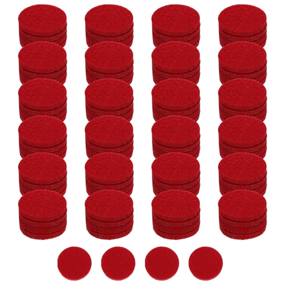 Uxcell 100Pcs Unscented Diffuser Refill Pads, 22mm / 0.87" Air Freshener Replacement Pad Essential Oil Diffuser Pad for Fragrance Home Car Air Freshener Clips, Red