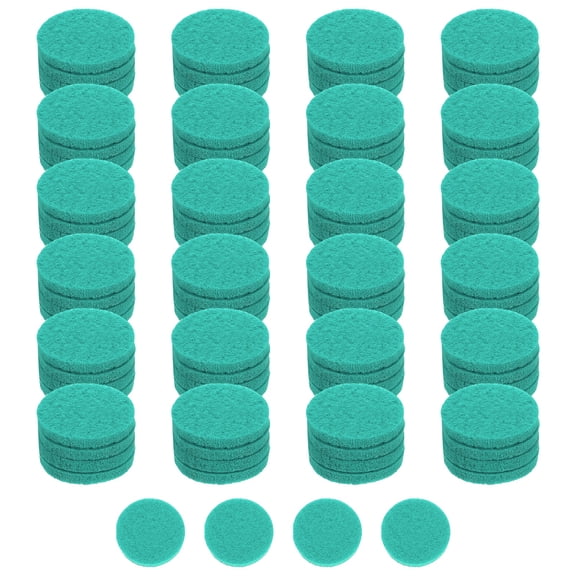 Uxcell 100Pcs Unscented Diffuser Refill Pads, 22mm / 0.87" Air Freshener Replacement Pad Essential Oil Diffuser Pad for Fragrance Home Car Air Freshener Clips, Sky Blue