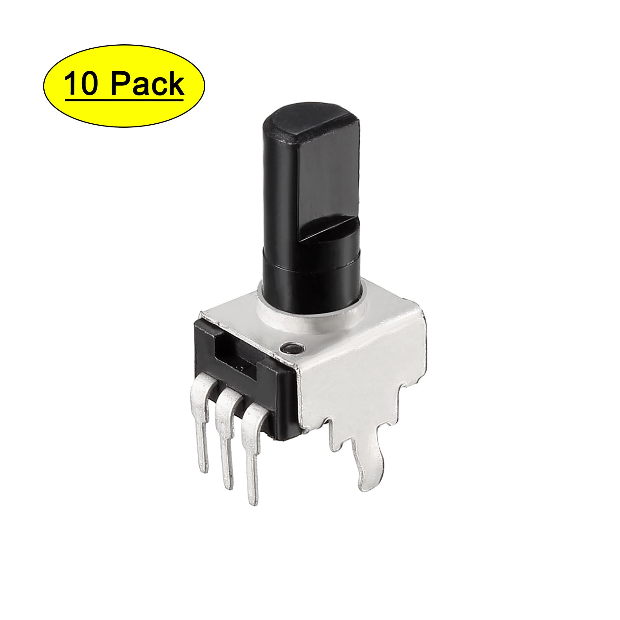 Uxcell 100k ohm Single Turn Rotary Film Potentiometer Variable ...