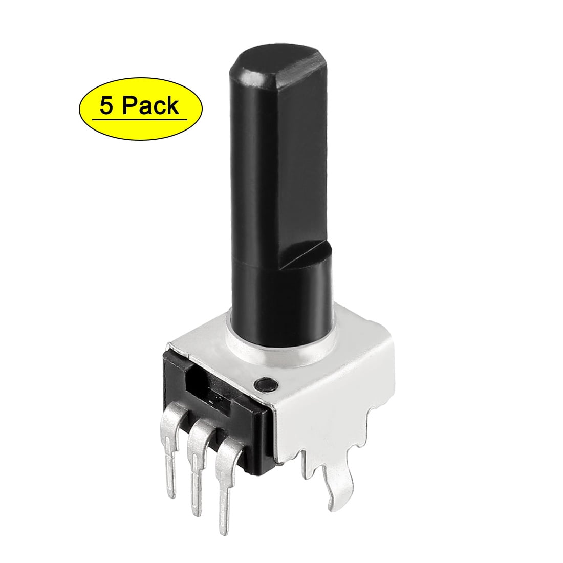 Uxcell 100k ohm Single Turn Rotary Film Potentiometer Variable ...