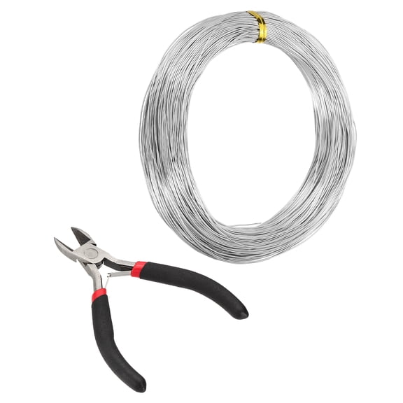 Uxcell 100m 0.6mm Aluminum Craft Wire for DIY Jewelry Making Beading Floral 2 Pcs