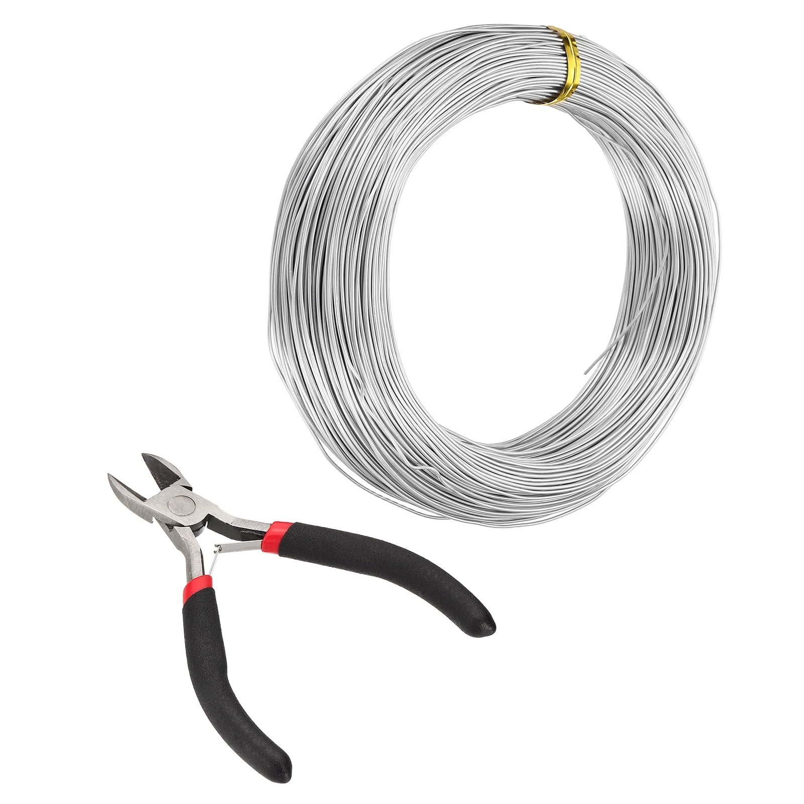 Uxcell 100m 0.6mm Aluminum Craft Wire for DIY Jewelry Making Beading Floral 2 Pcs