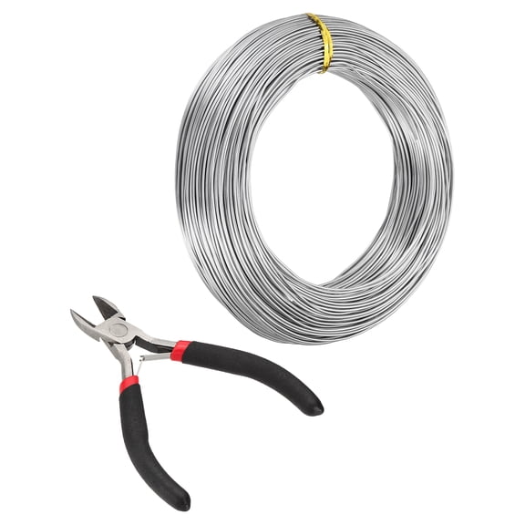 Uxcell 100m 0.8mm/1mm Aluminum Craft Wire for DIY Jewelry Making Beading Floral 3 Pcs