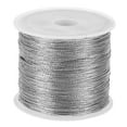 thumbnail image 1 of Uxcell 100m/109yards Metallic Cord, 1 Roll 0.3mm Dia Ornament String, Silver, 1 of 5