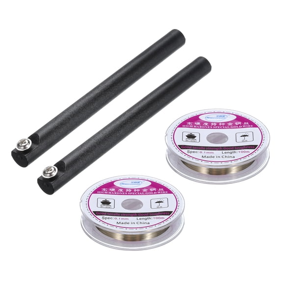 Uxcell 100m Molybdenum Screen Cutting Wire Line with Handle Phone LCD Cutting Wire Glass Separate Repair Tool,0.1mm
