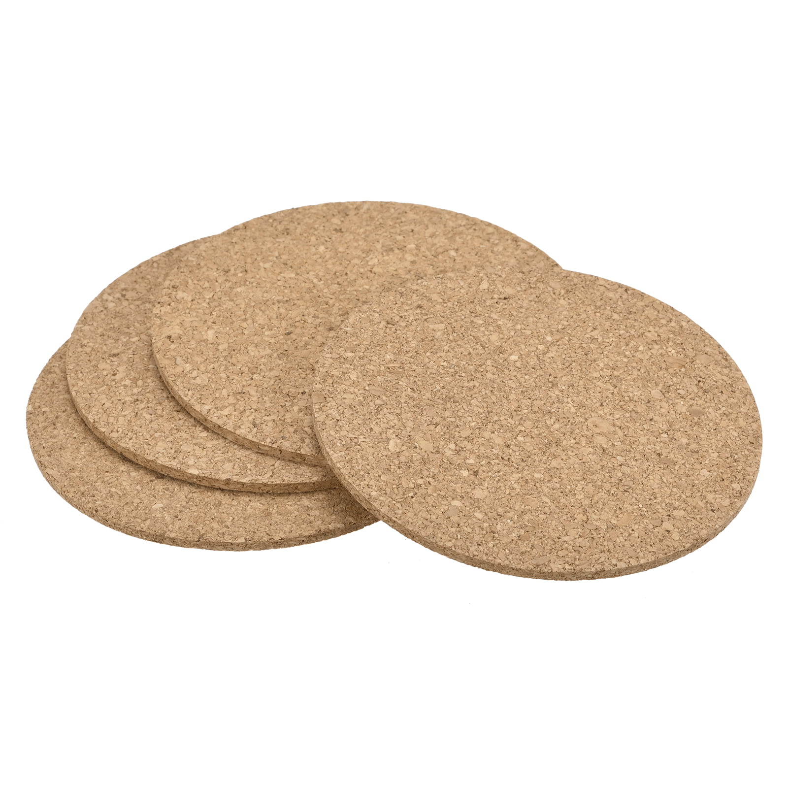 Ving 10 Pack Round Cork Coasters 3.9 inch Diameter for Cold Drinks Wine Glasses Plants Cups Mugs for Laser Engraving Hand Paint, Size: 100mm x 5mm (