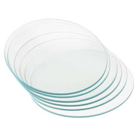 Uxcell 100mm Diameter Watch Glass Beaker Cover Smooth Edges Chamfered Arc Transparent 12 Pack
